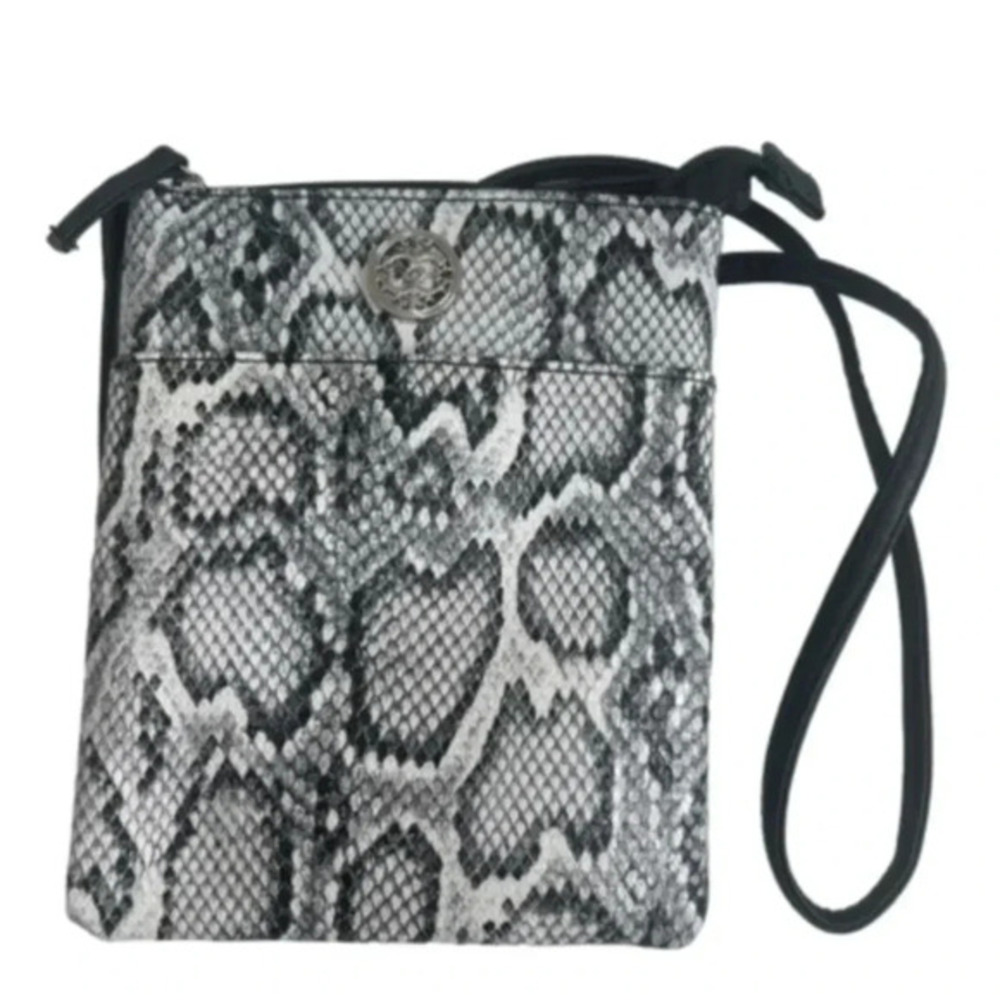 NWT Mimi x Jules Medallion
Crossbody - Black and White Snake Skin